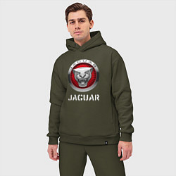 Мужской костюм оверсайз JAGUAR Jaguar, цвет: хаки — фото 2