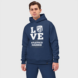 Мужской костюм оверсайз Atletico Madrid Love Classic, цвет: тёмно-синий — фото 2