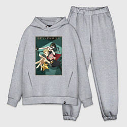 Мужской костюм оверсайз SPY X FAMILY СЕМЬЯ ШПИОНА, цвет: меланж