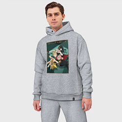 Мужской костюм оверсайз SPY X FAMILY СЕМЬЯ ШПИОНА, цвет: меланж — фото 2