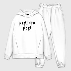 Мужской костюм оверсайз Memento Mori Помни о Смерти Надпись