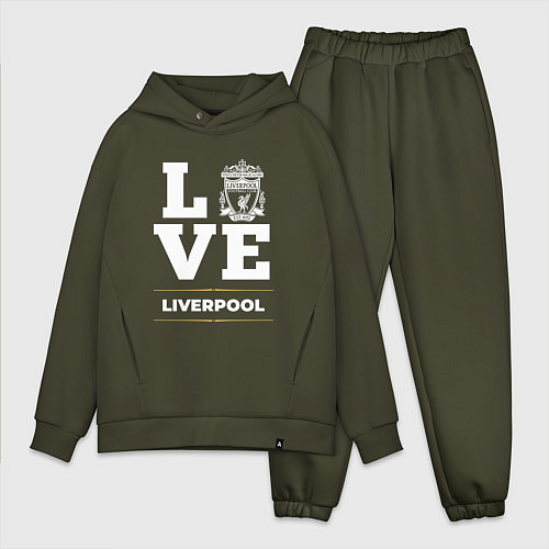 Мужской костюм оверсайз Liverpool Love Classic / Хаки – фото 1