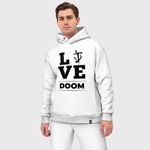 Мужской костюм оверсайз Doom Love Classic / Белый – фото 3