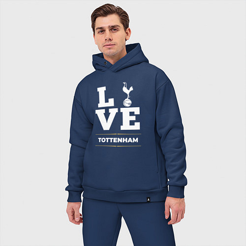 Мужской костюм оверсайз Tottenham Love Classic / Тёмно-синий – фото 3