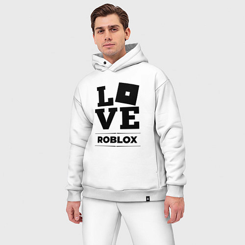 Мужской костюм оверсайз Roblox Love Classic / Белый – фото 3