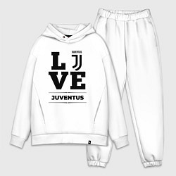 Мужской костюм оверсайз Juventus Love Классика, цвет: белый