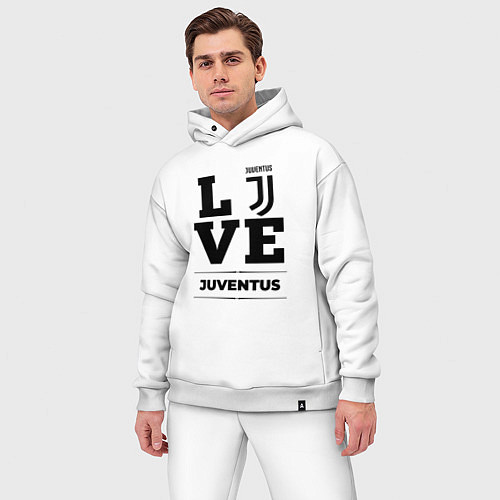 Мужской костюм оверсайз Juventus Love Классика / Белый – фото 3