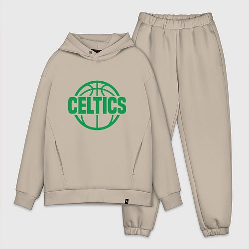 Мужской костюм оверсайз Celtics Baller / Миндальный – фото 1