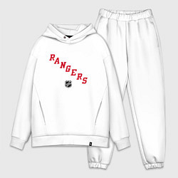Мужской костюм оверсайз New York Rangers NHL, цвет: белый