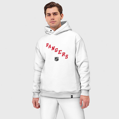 Мужской костюм оверсайз New York Rangers NHL / Белый – фото 3