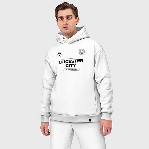 Мужской костюм оверсайз Leicester City Униформа Чемпионов / Белый – фото 3
