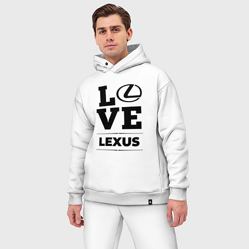 Мужской костюм оверсайз Lexus Love Classic / Белый – фото 3