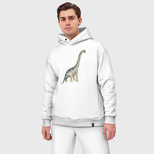 Мужской костюм оверсайз Mamenchisaurus Мамэньсизавр маменчизавр / Белый – фото 3