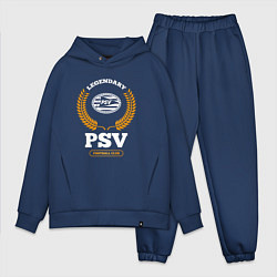 Мужской костюм оверсайз Лого PSV и надпись legendary football club, цвет: тёмно-синий