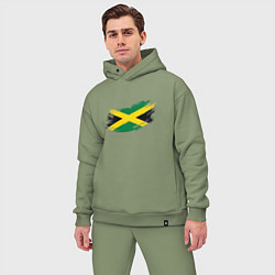 Мужской костюм оверсайз Jamaica Flag, цвет: авокадо — фото 2