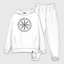 Мужской костюм оверсайз Aegishjalmur Helm of Awe, цвет: белый