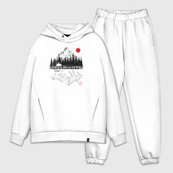 Мужской костюм оверсайз Искатели троп, цвет: белый