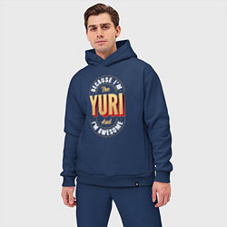 Мужской костюм оверсайз Because Im the Yuri and Im awesome, цвет: тёмно-синий — фото 2
