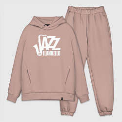 Мужской костюм оверсайз Jazz - саксофон, цвет: пыльно-розовый
