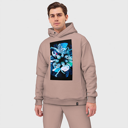 Мужской костюм оверсайз Stray Kids CHEESE / Пыльно-розовый – фото 3