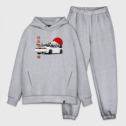Мужской костюм оверсайз Nissan Silvia S14 Sr20 Japan Car / Меланж – фото 1
