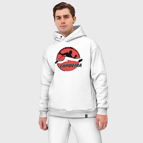 Мужской костюм оверсайз Capoeira - fighter jump / Белый – фото 3