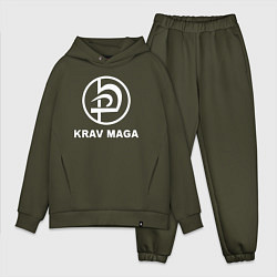 Мужской костюм оверсайз Krav maga hand-to-hand combat emblem, цвет: хаки