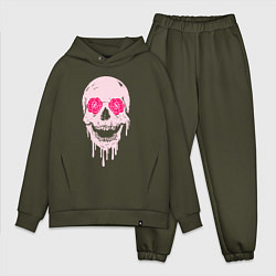 Мужской костюм оверсайз Jolly skull, цвет: хаки