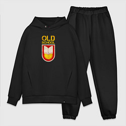 Мужской костюм оверсайз Old School emblem, цвет: черный