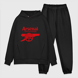 Мужской костюм оверсайз Arsenal: The gunners, цвет: черный
