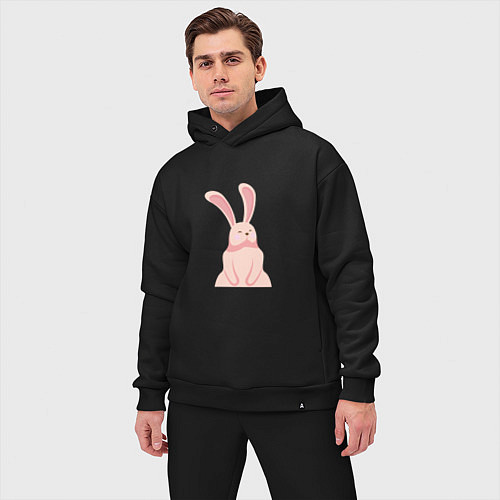 Мужской костюм оверсайз Pink Bunny / Черный – фото 3