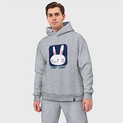 Мужской костюм оверсайз Funny - Bunny, цвет: меланж — фото 2