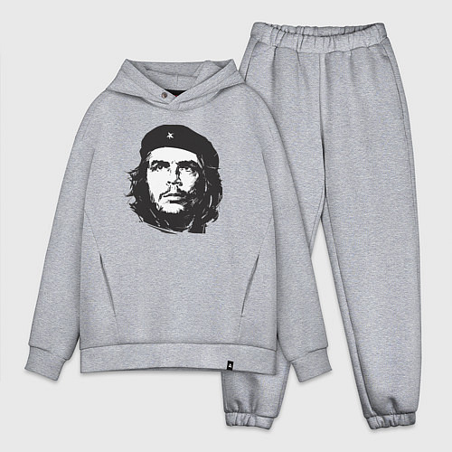 Мужской костюм оверсайз Че Гевара - рисунок / Меланж – фото 1