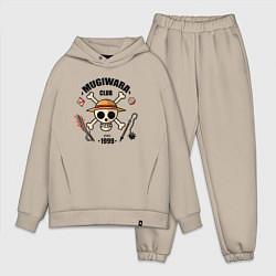 Мужской костюм оверсайз Mugiwara club, цвет: миндальный