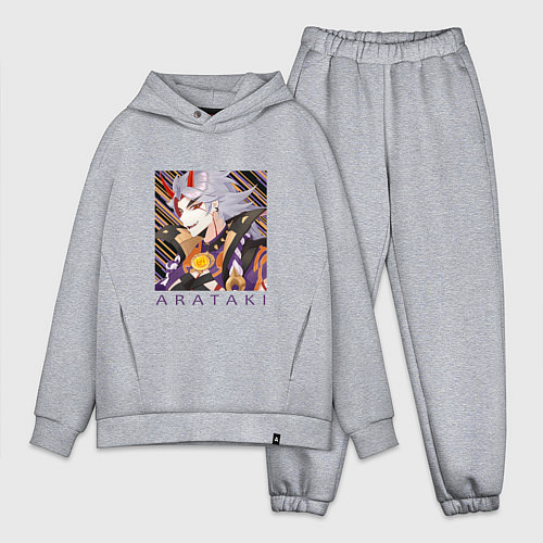Мужской костюм оверсайз Итто Аратаки Первый и величайший предводитель банд / Меланж – фото 1