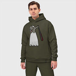 Мужской костюм оверсайз Бабка Гренни, цвет: хаки — фото 2