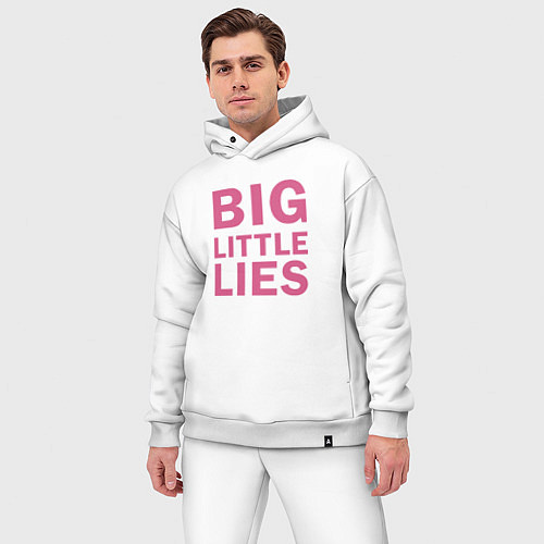 Мужской костюм оверсайз Big Little Lies logo / Белый – фото 3