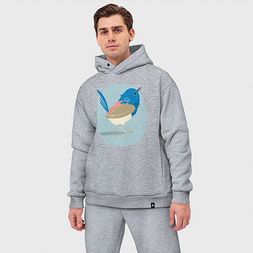 Мужской костюм оверсайз Сиалия / Меланж – фото 3