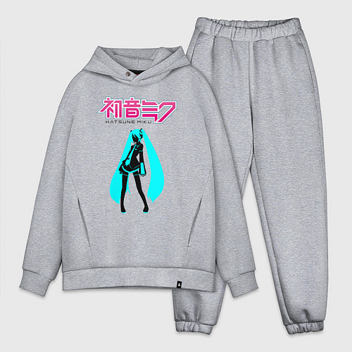 Мужской костюм оверсайз Вокалоид Хацуне Мику / Меланж – фото 1