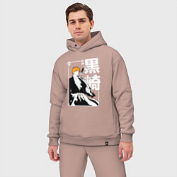 Мужской костюм оверсайз Тысячилетняя война - Ичиго - Блич, цвет: пыльно-розовый — фото 2