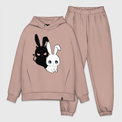 Мужской костюм оверсайз Милый кролик - ангелочек или дьяволёнок?