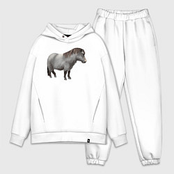 Мужской костюм оверсайз Уэльский пони, цвет: белый