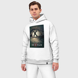 Мужской костюм оверсайз X - Files poster, цвет: белый — фото 2