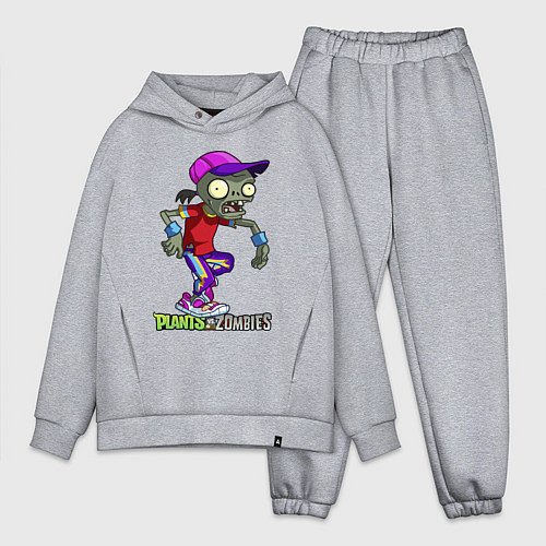 Мужской костюм оверсайз Zombie on sport / Меланж – фото 1