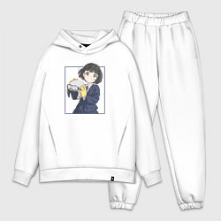 Мужской костюм оверсайз Улыбка Когумы - Супер Каб, цвет: белый