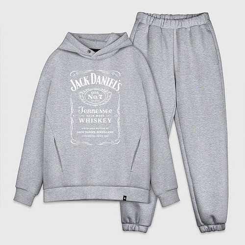 Мужской костюм оверсайз Jack Daniels / Меланж – фото 1