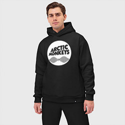 Мужской костюм оверсайз Arctic Monkeys rock, цвет: черный — фото 2