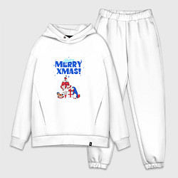 Мужской костюм оверсайз Mission merry xmas, цвет: белый