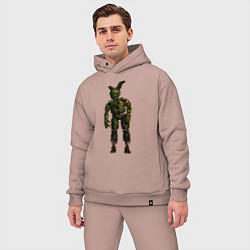 Мужской костюм оверсайз Springtrap, цвет: пыльно-розовый — фото 2