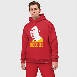 Мужской костюм оверсайз Bruce Lee style, цвет: красный — фото 2